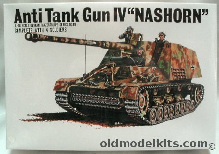 Bandai 1/48 Anti-Tank Gun IV Nashorn - (Hornisse Sd.Kfz. 164), 058258 plastic model kit